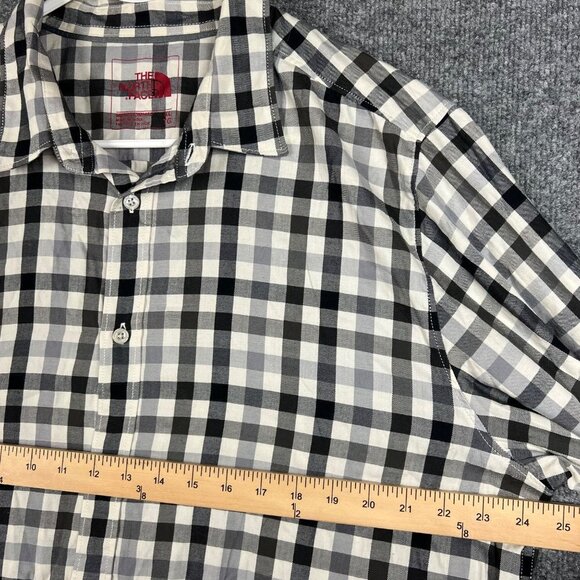 The North Face Button Down Shirt Mens XL Plaid Collared Long Sleeve - Picture 8 of 10
